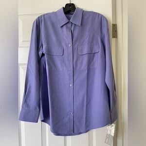 GO Silk Women’s Purple silk camp Shirt.